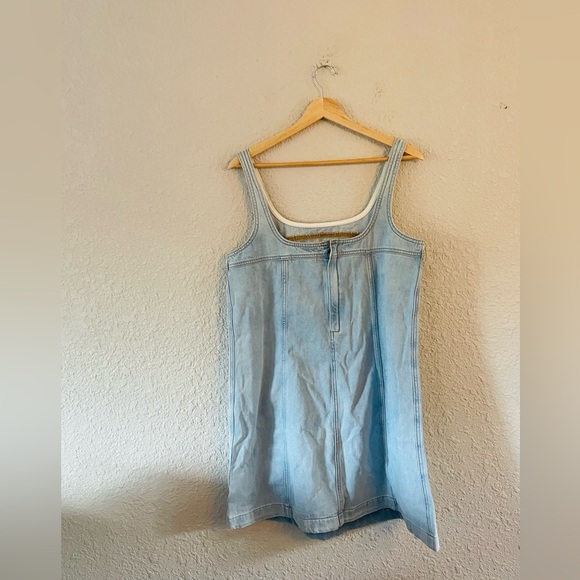 Madewell Denim A-Line Sleeveless Mini Dress NWT - Picture 4 of 10